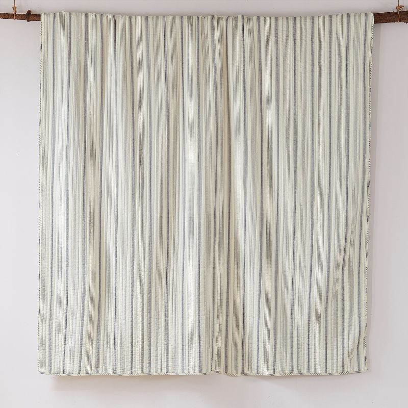 Levtex Home Rochelle Stripe Gray Quilt Set with Shams