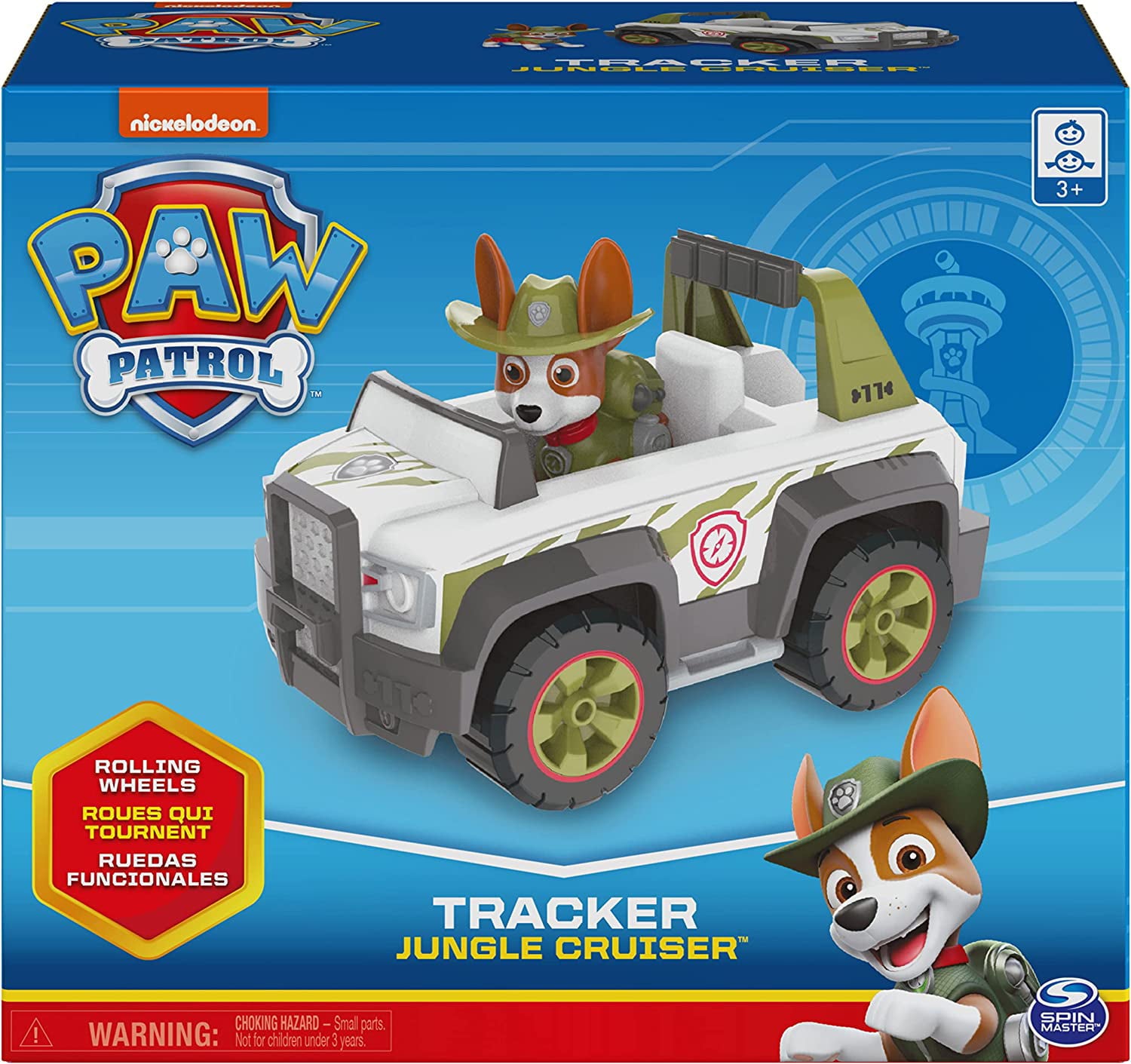 Paw Patrol Everest's Snow Plow and Paw Patrol， Jungle Rescue， Tracker’s Jungle Cruiser， Vehicle and Figure