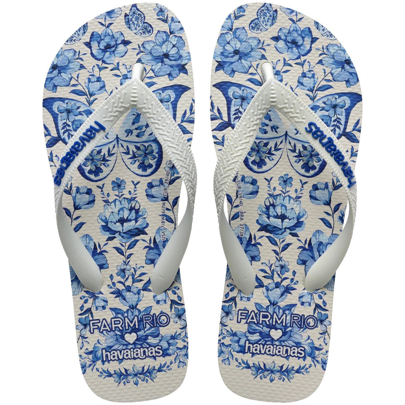Chinelo Havaianas Farm Jardim de Porcelana