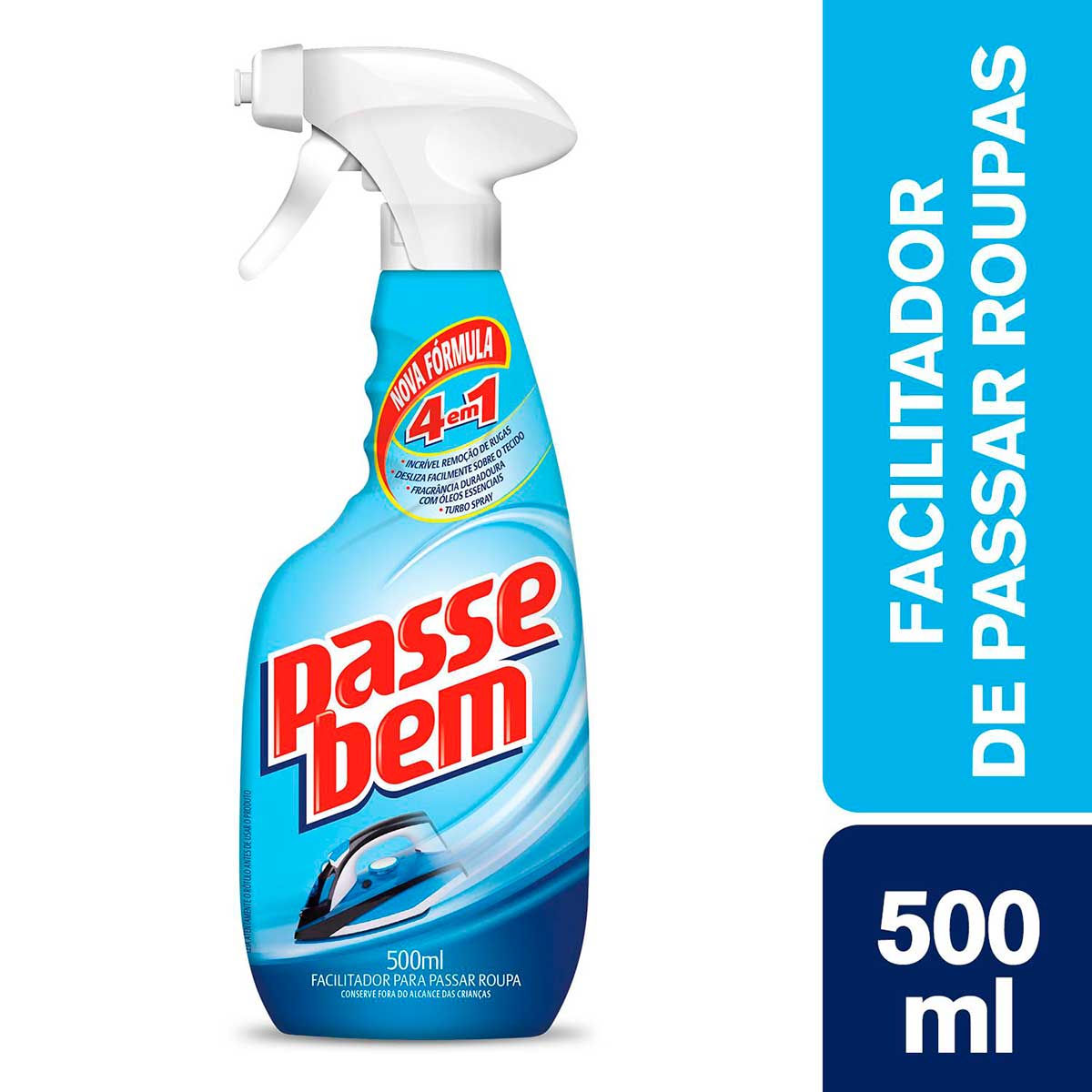 Facilitador Spray de Passar Roupas Passe Bem 4 em 1 500ml