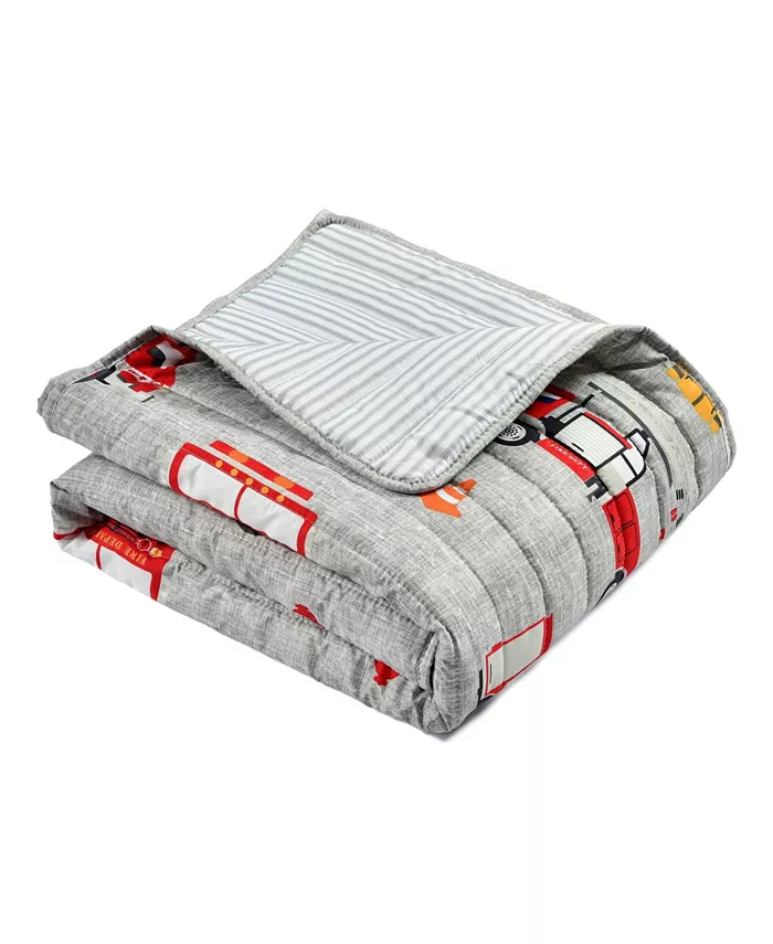 Lush Dandeacutecor Make A Wish Fire Truck Throw for Kids， 60