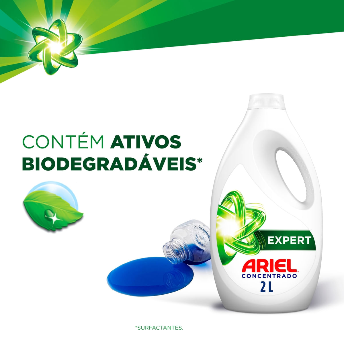 Sabao Liquido Concentrado Ariel Expert 2L