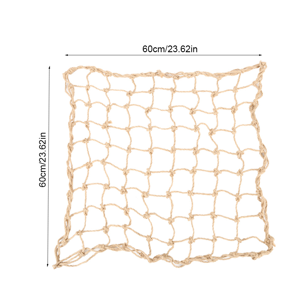 Willstar Parrot Bird Climbing Net Cotton Rope Cage Wood Hemp Rope Ladder Toy Hanging Swing Net Parrot Perch Hammock Toy Decor
