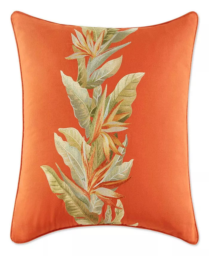 Tommy Bahama Home Tommy Bahama Birds Of Paradise Cotton Canvas Throw Pillow， 20