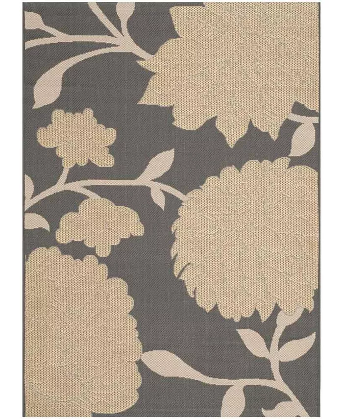 Safavieh Courtyard Anthracite and Beige 5'3