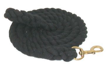 Gatsby Cotton 8ft Lead/Bolt Snap Black