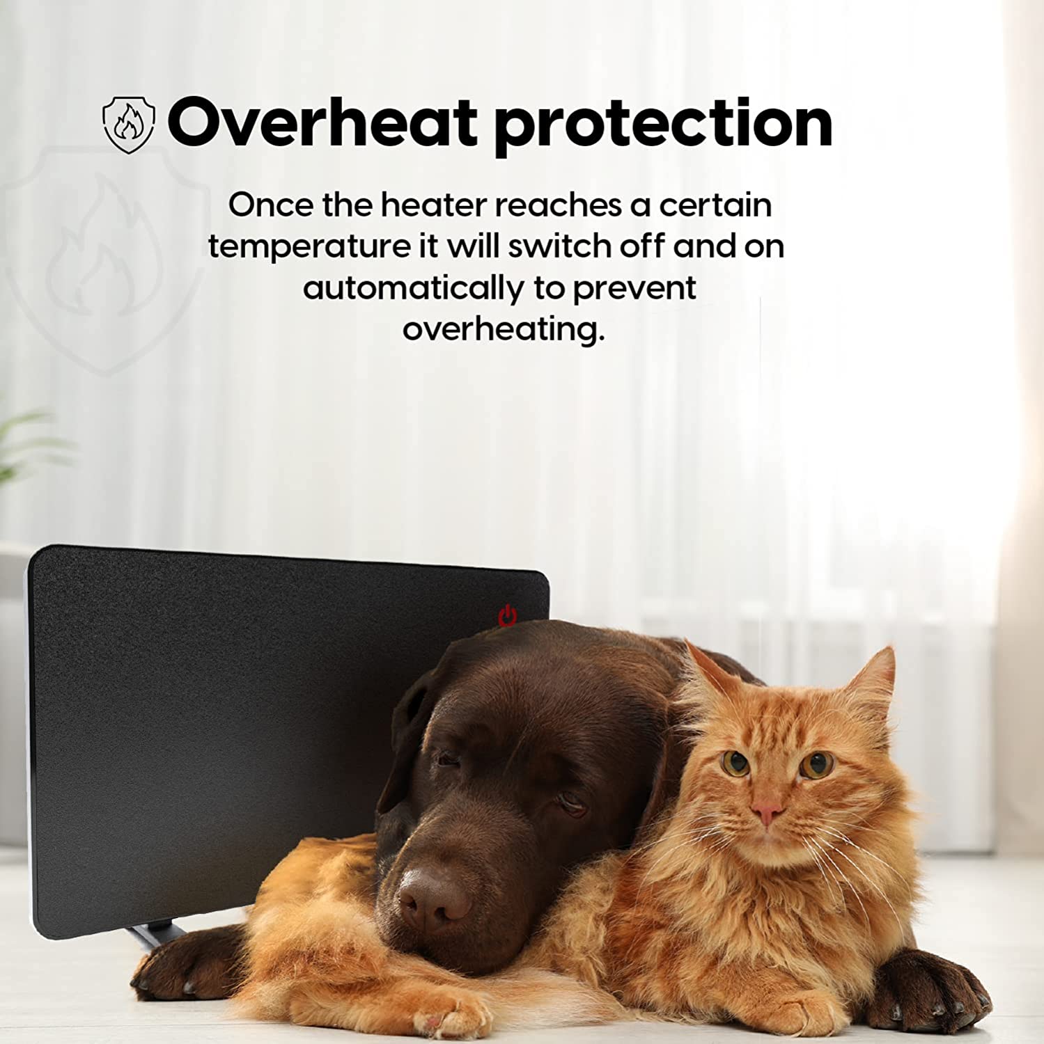 Econohome Safe Chicken Coop Heater， Safer Than Brooder Lamps， Gently Warm， 150 Watts， ETL Compliant for Safety - Also for Pets and Under Desk