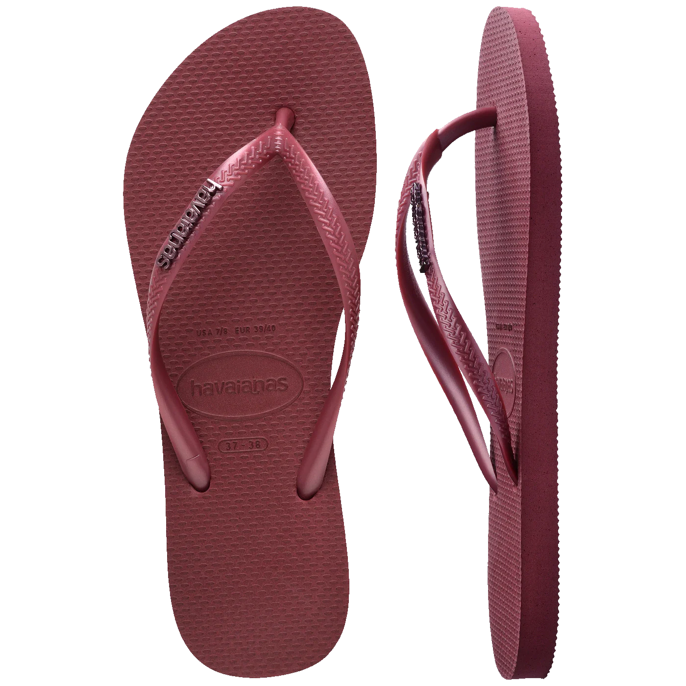 Chinelo Havaianas Slim Logo Metallic