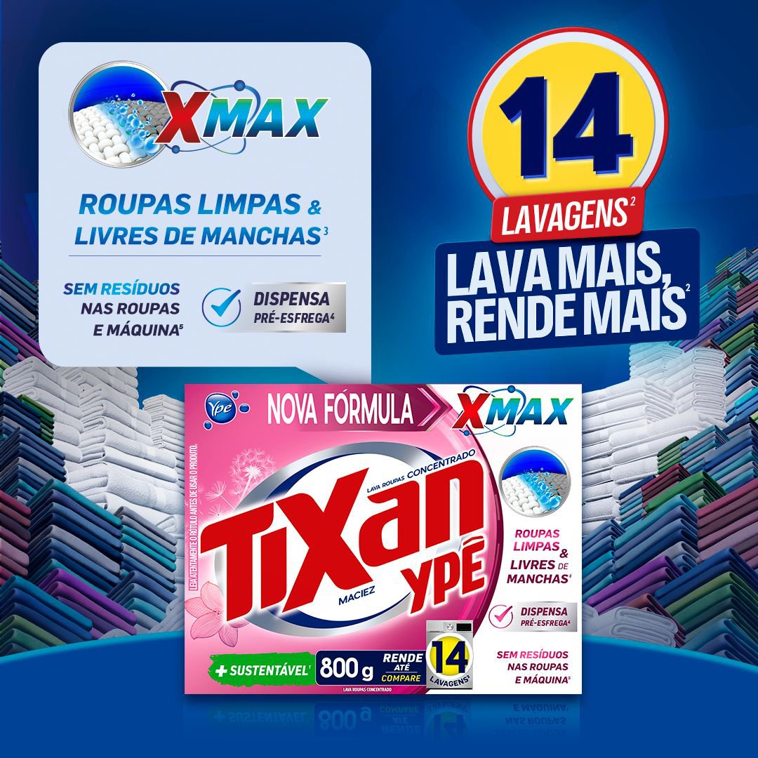Sabao em Po Tixan Ype Maciez 800g