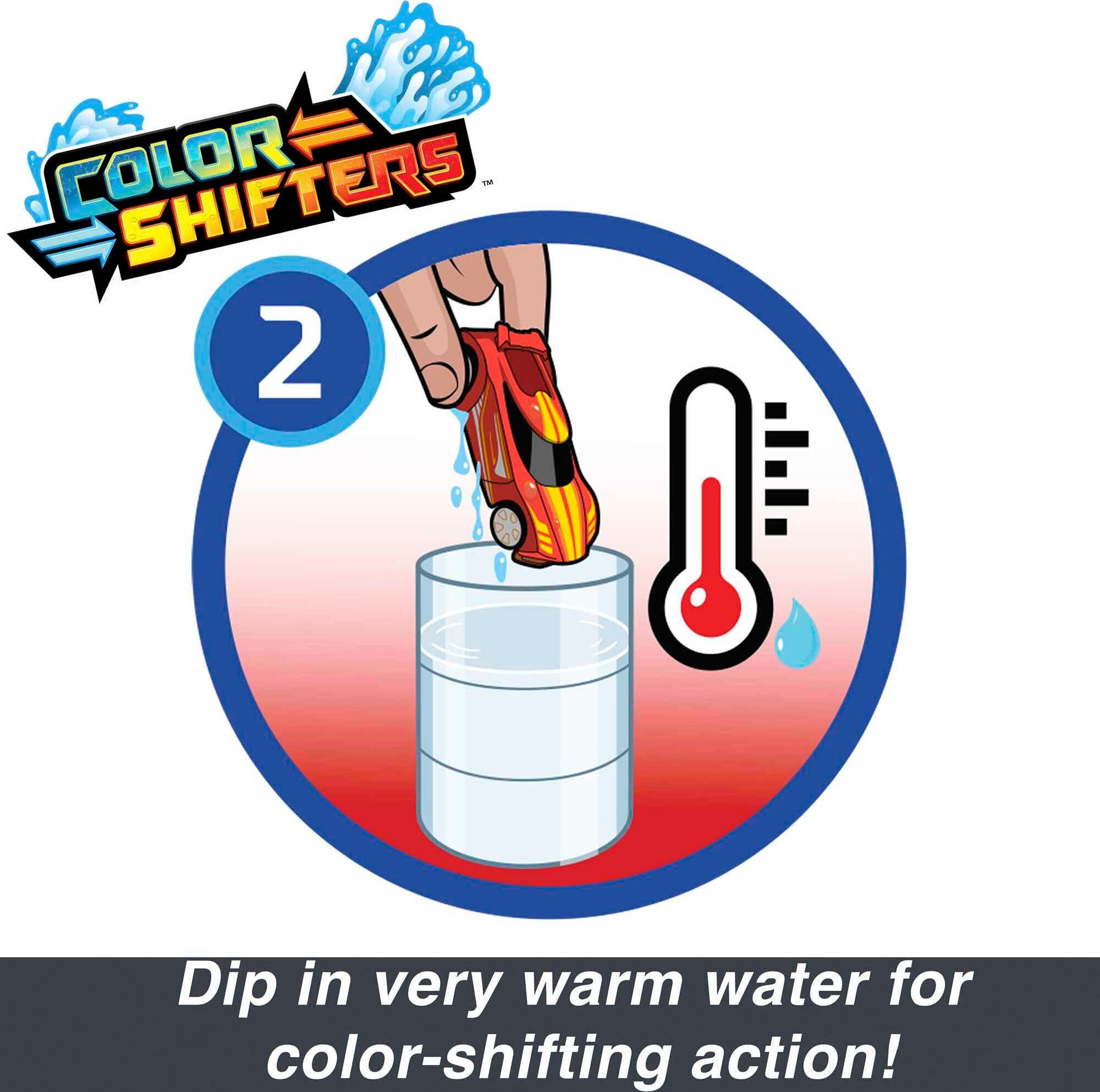 Hot Wheels Color Reveal， Set of 2 Vehicles with Surprise Reveal and Color-Change Feature