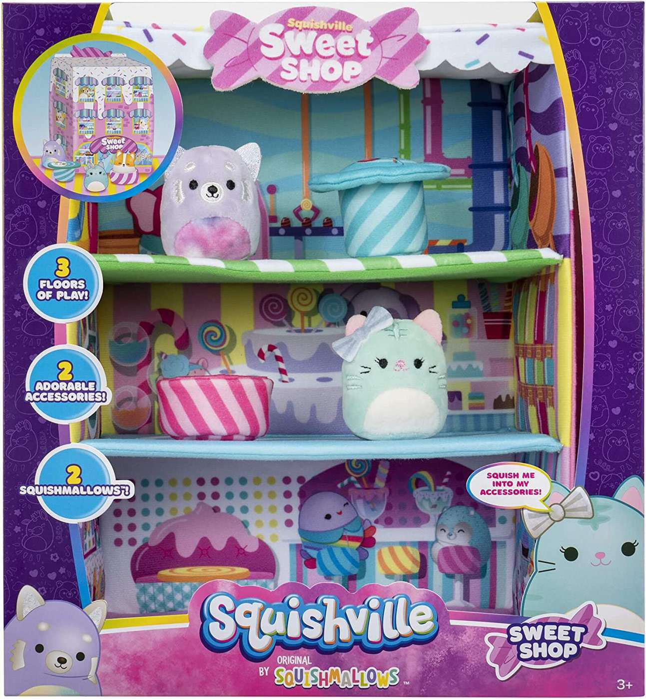Squishmallows Squishville! Sweet Shop Mini Plush Playset