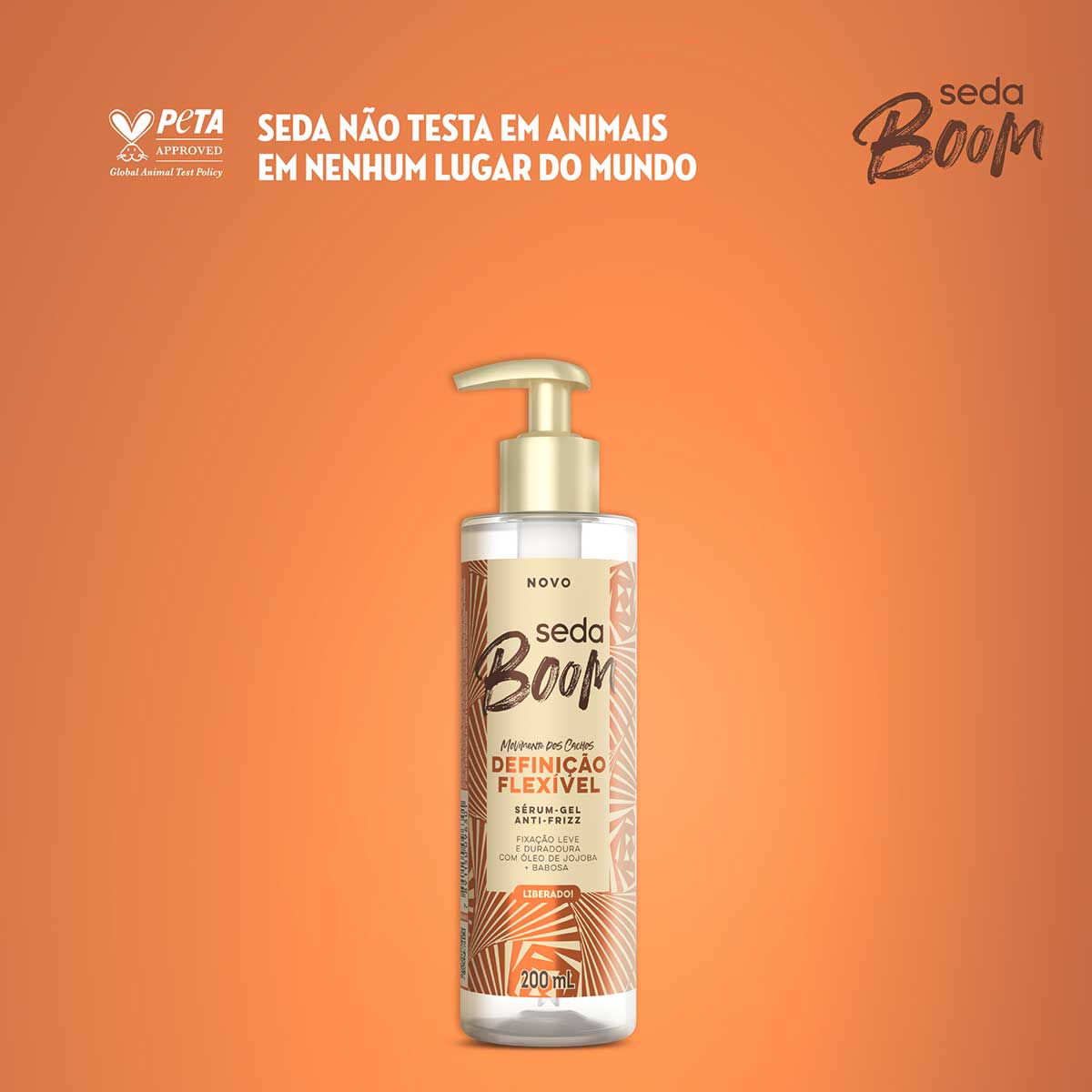 Serum Gel Anti-frizz Seda Boom Definicao Flexivel 200ml