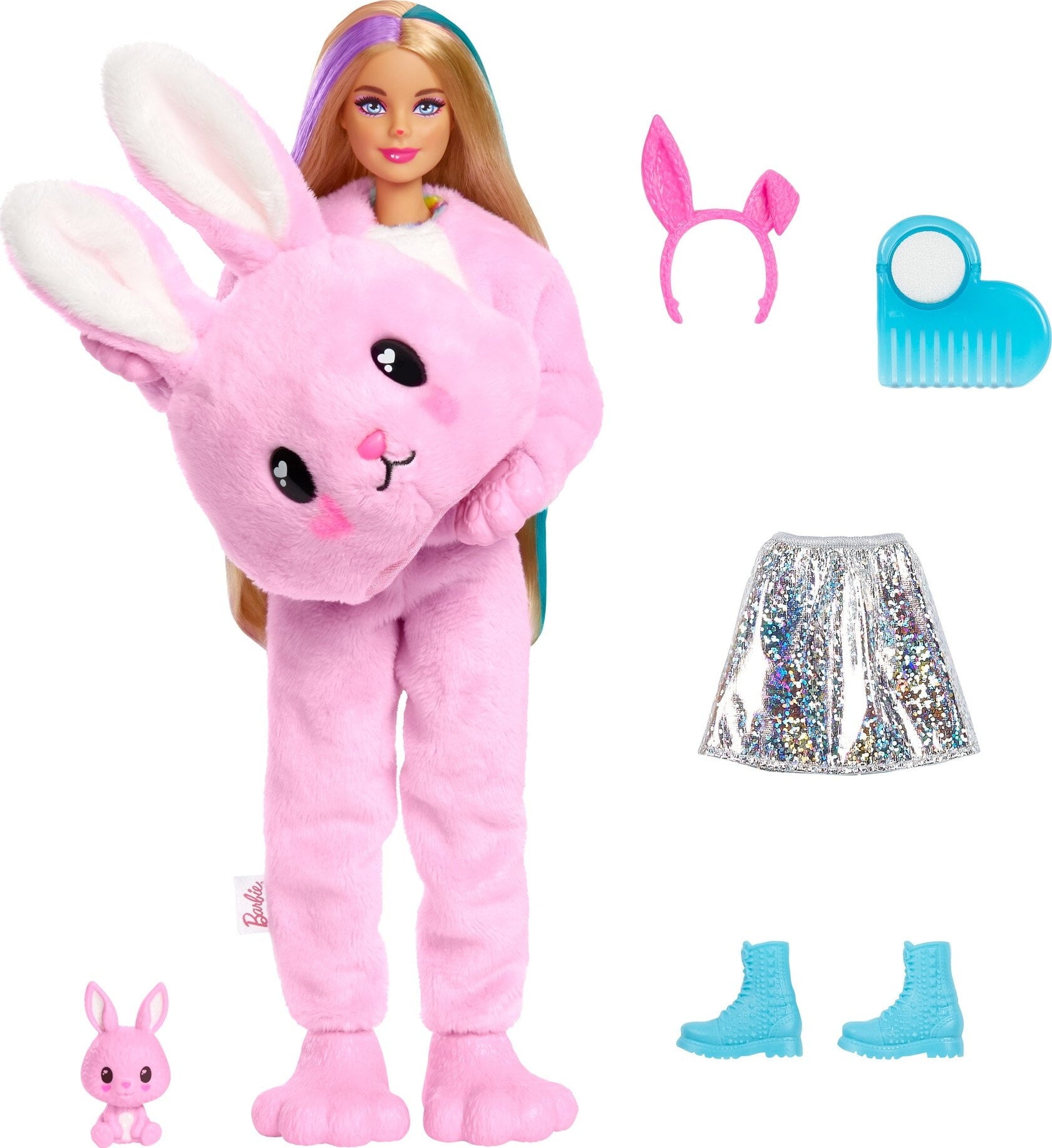 Barbie Cutie Reveal Fashion Doll with Bunny Plush Costume, Mini Pet & Accessories