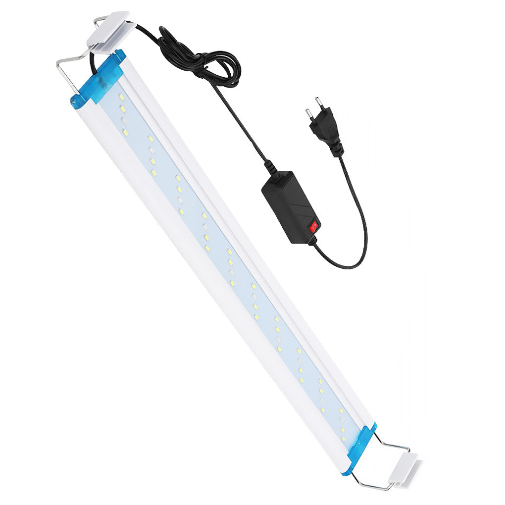 Aquarium Light Adjustable Support Aquatic Plant Lighting Aluminum Alloy Slim LED EU Plug