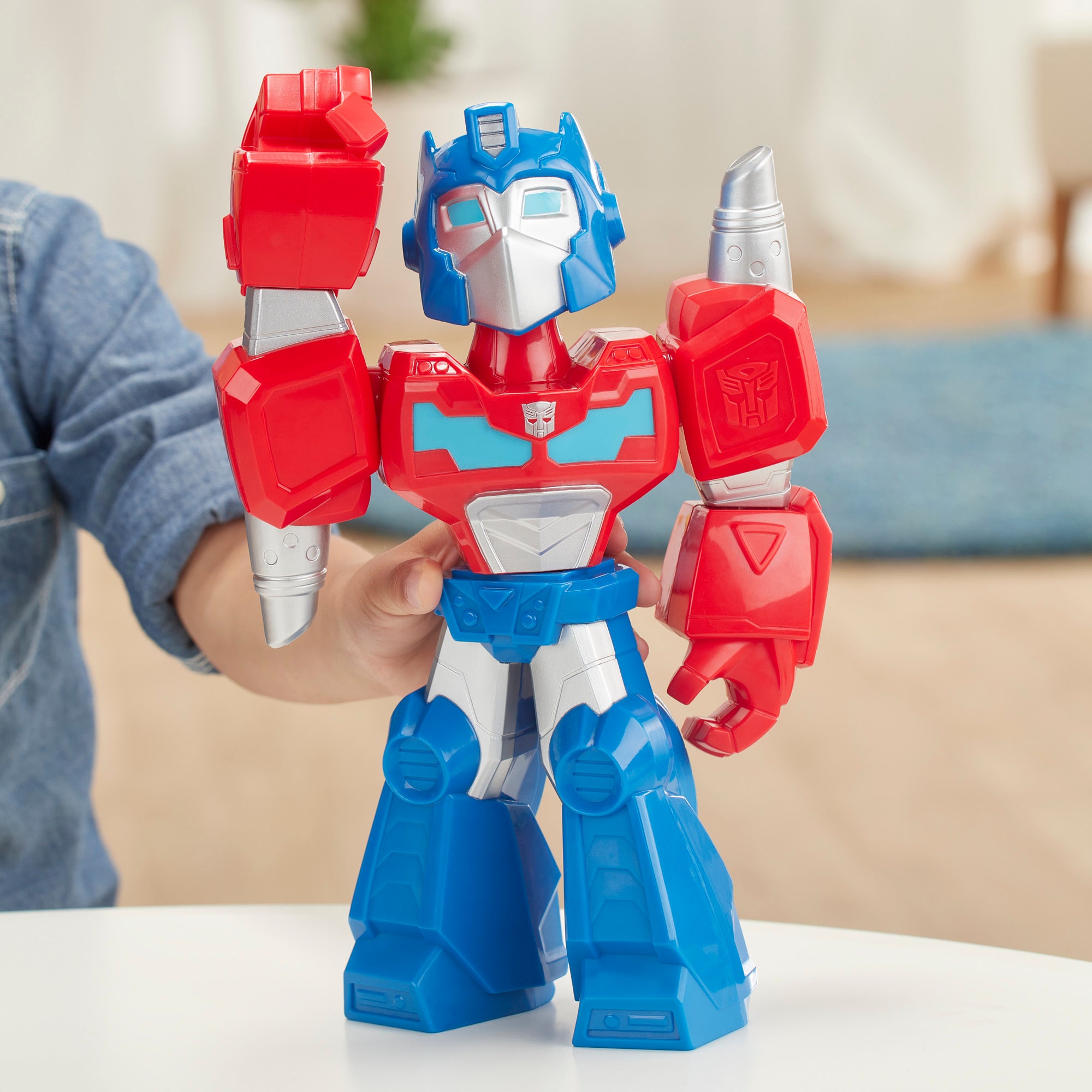 Transformers Rescue Bots Academy Mega Mighties 10-Inch Optimus Prime Action Figure