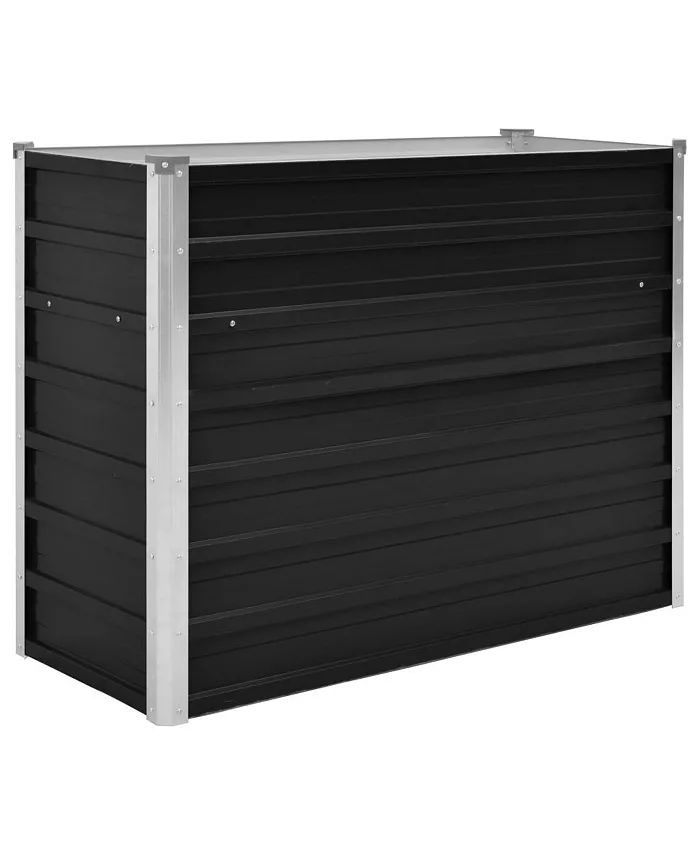 vidaXL Garden Raised Bed Anthracite 39.4