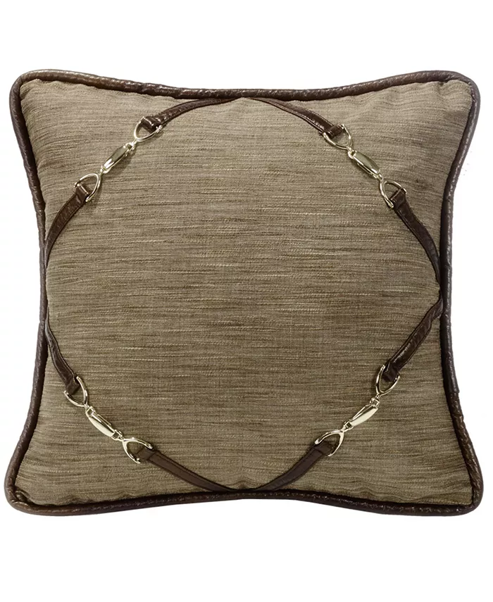 HiEnd Accents Pillow with 18x18 Buckle Corners