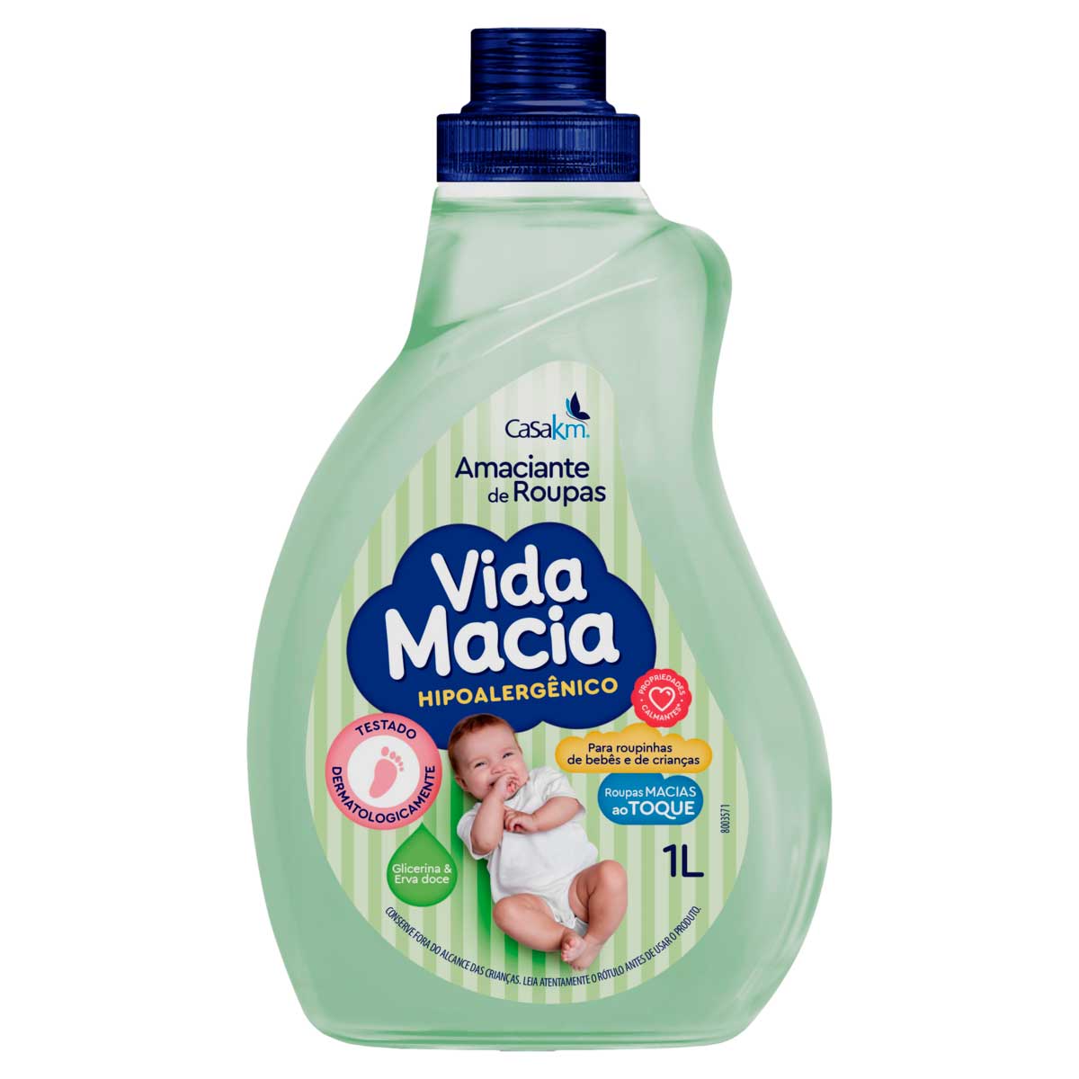 Amaciante De Roupa Glicerina & Erva-Doce Vida Macia Frasco 1l
