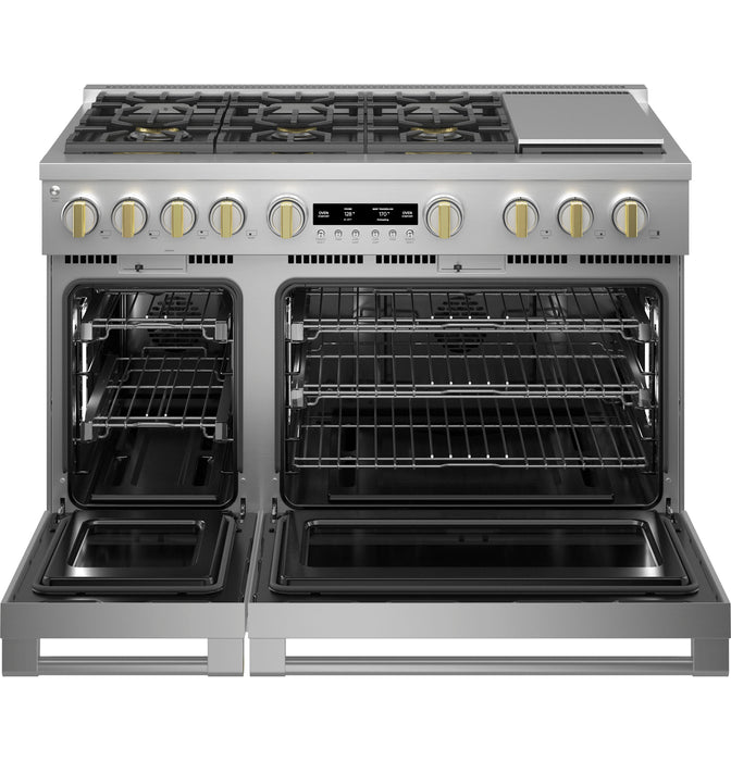 Monogram ZGP486NDTSS 48quot All Gas Professional Range with 6 Burners and