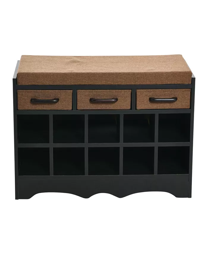 Household Essentials Entryway Shoe Bench