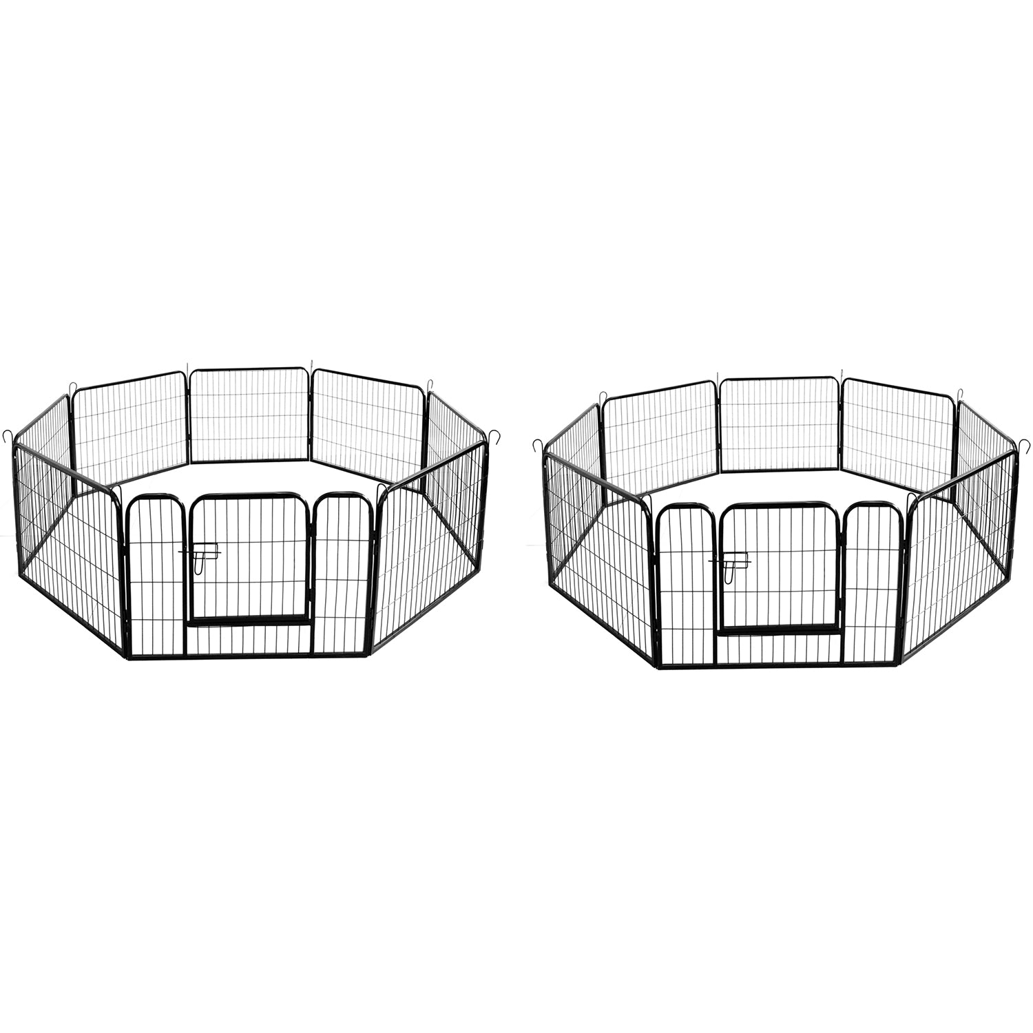 Tomshine Portable outdoor folding 16-panel heavy duty metal pet playpen