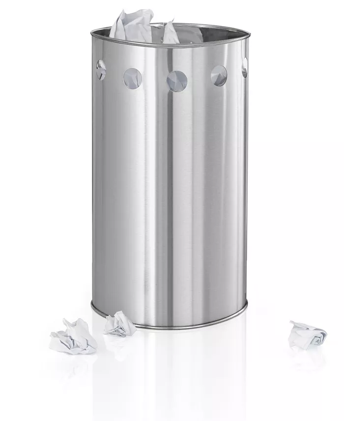 blomus Stainless Steel Wastepaper Basket - Circles