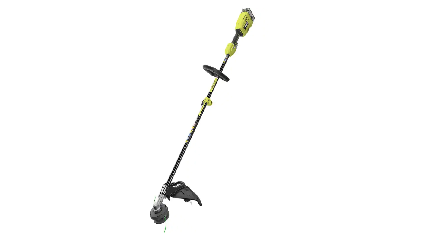 RYOBI P20110 ONE+ 18V Brushless 15 in. Cordless Attachment Capable String Trimmer with 4.0 Ah Battery and Charger