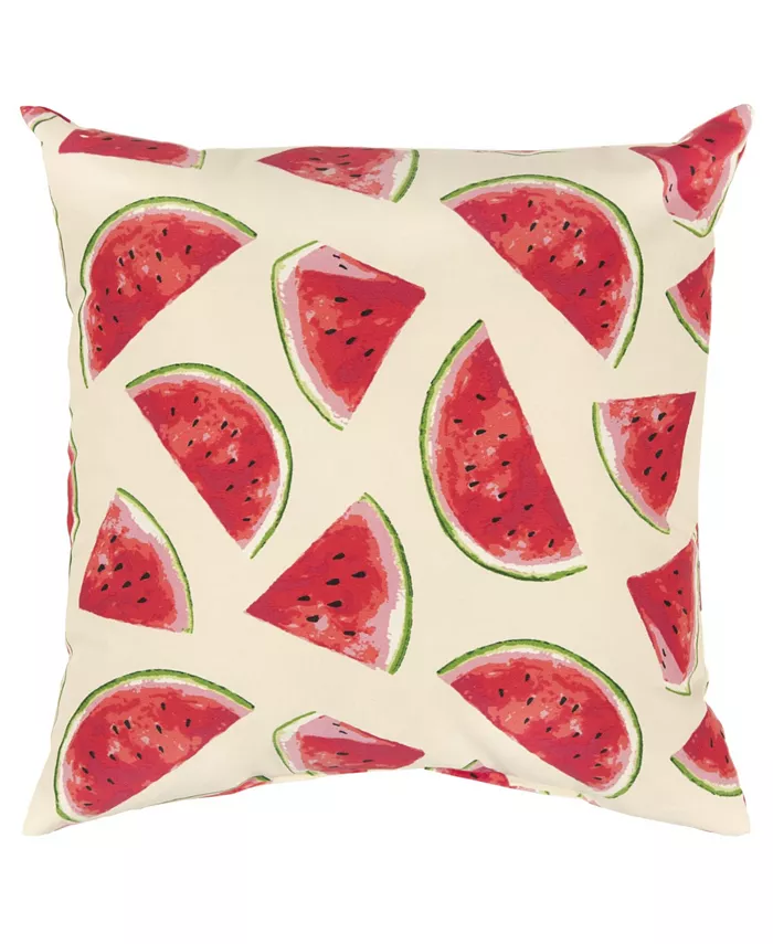 Rizzy Home Watermelon Polyester Filled Decorative Pillow， 22
