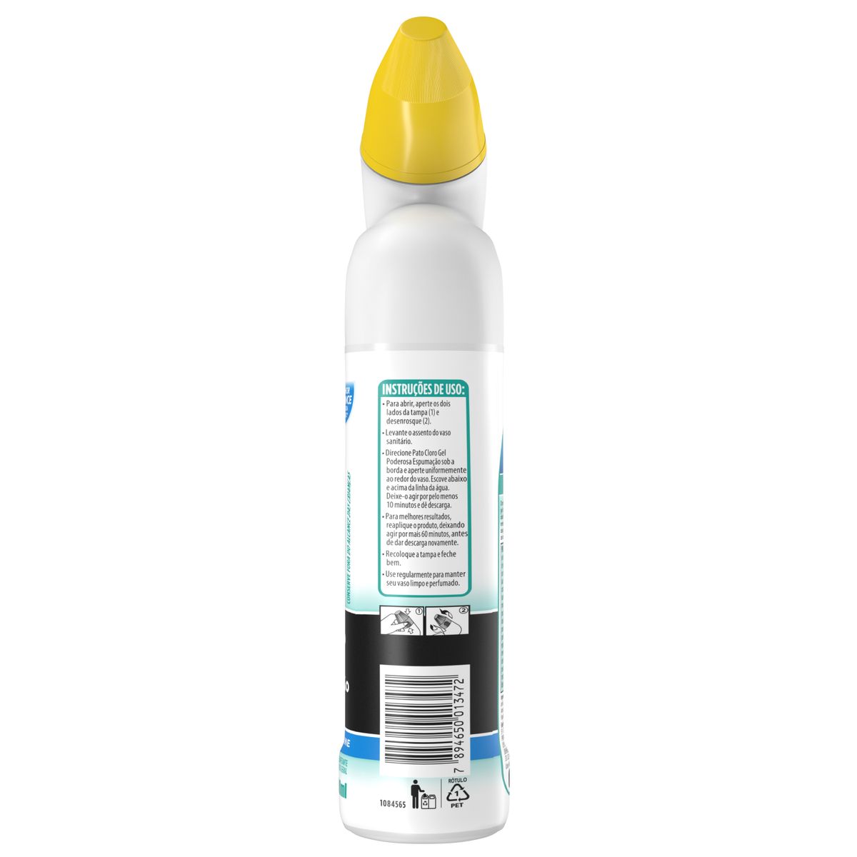 Limpador Sanitario Pato Cloro Gel Poderosa Espumacao Marine 500ml