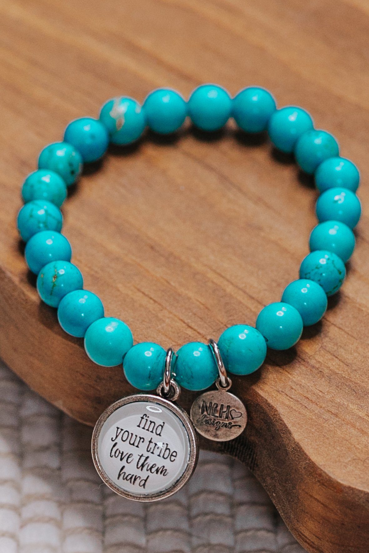 Find Your Tribe Love Them Hard Stretch Bracelet