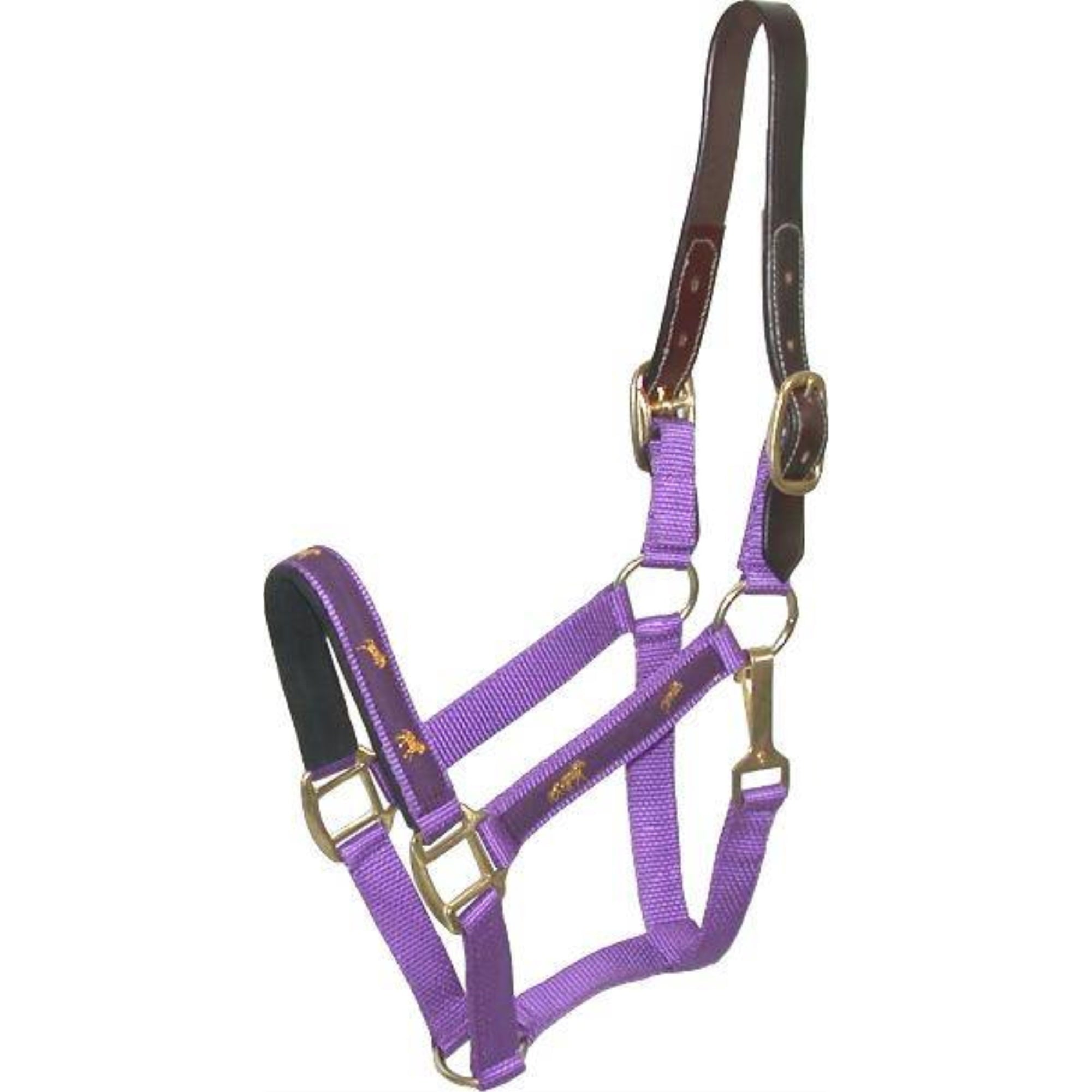 Gatsby Nylon Breakaway Halter with Horse Overlay and Snap