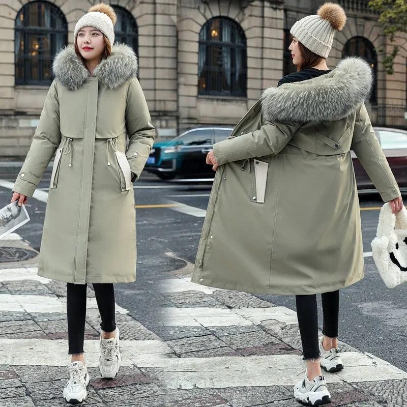Parka Feminina com Capuz de Pelúcia - FurryFemme / A Forma Mais Estilosa de Se Proteger do frio!