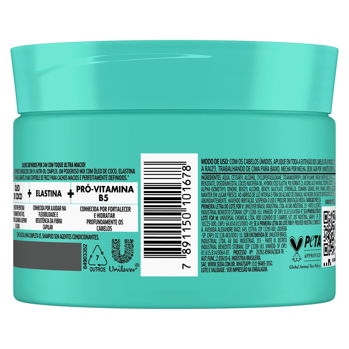 Mascara de Tratamento Seda Cachos Definidos 300g