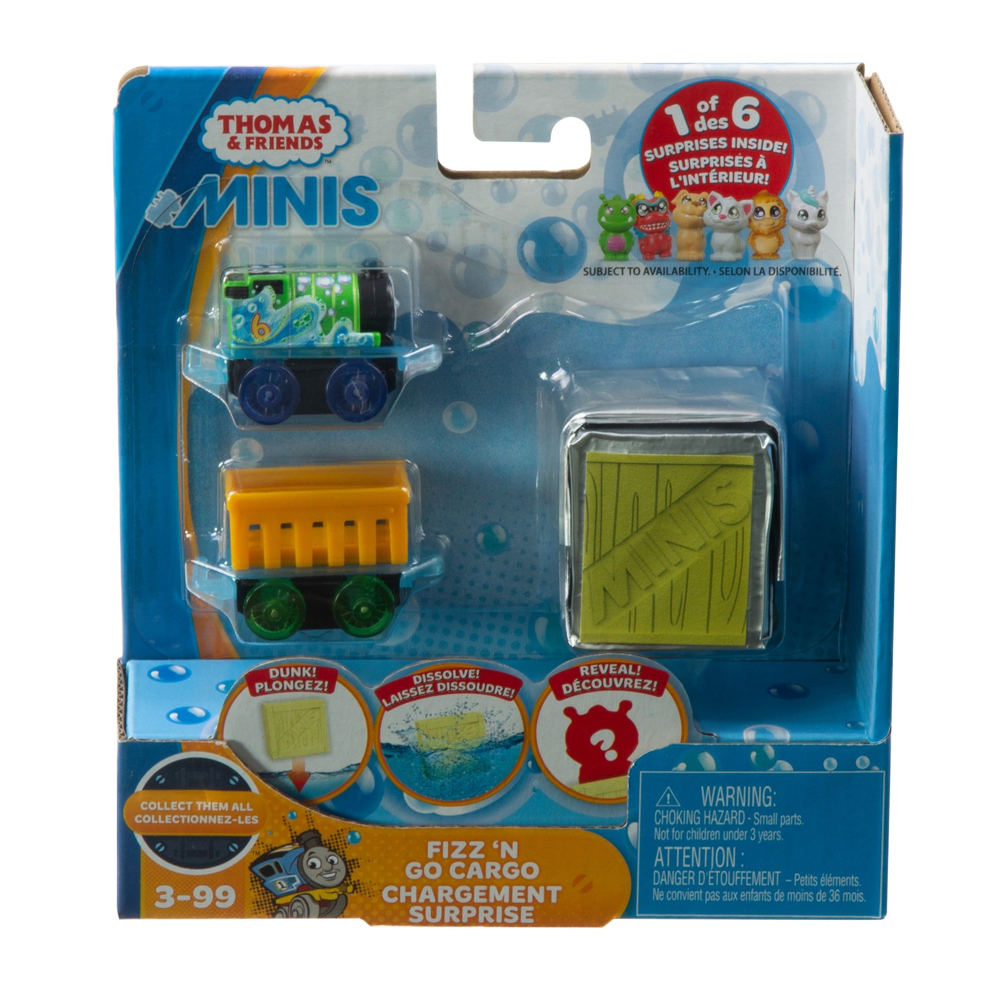 Thomas and Friends MINIS Fizz 'n Go Cargo Surprise Percy and Alien