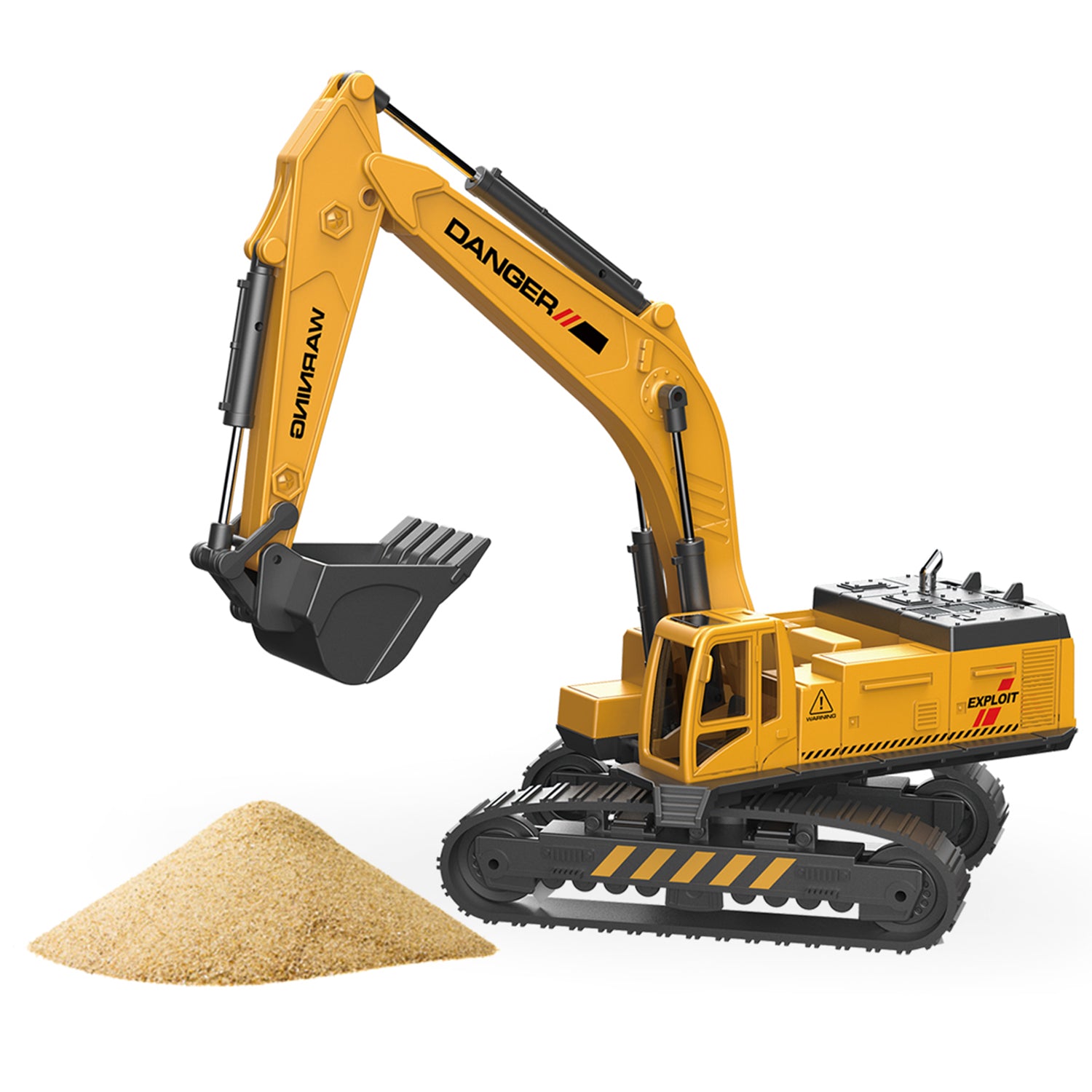 1:55 Diecast Construction Excavator Truck Toy Engineering Vehicle Playset for Kids 3-8 Years