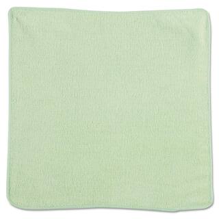 Rubbermaid Commercial Products 12 in. x 12 in. Light Commercial Green Microfiber Cloth (24-Count) RCP1820578