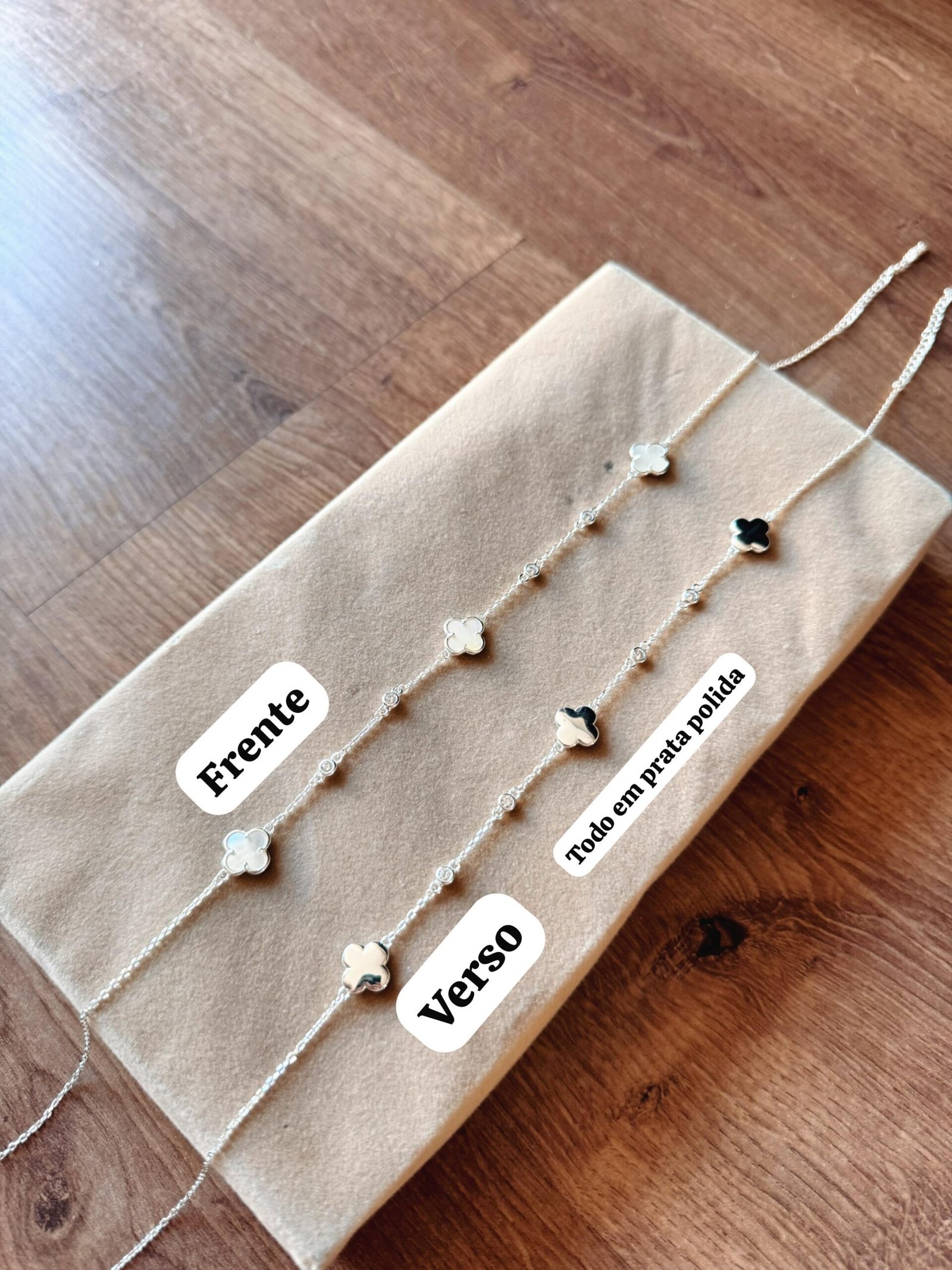 Choker Pedra Agatha Verde  C/ Zircônia (Inspiração Van Cleef & Arpels) Dupla Face