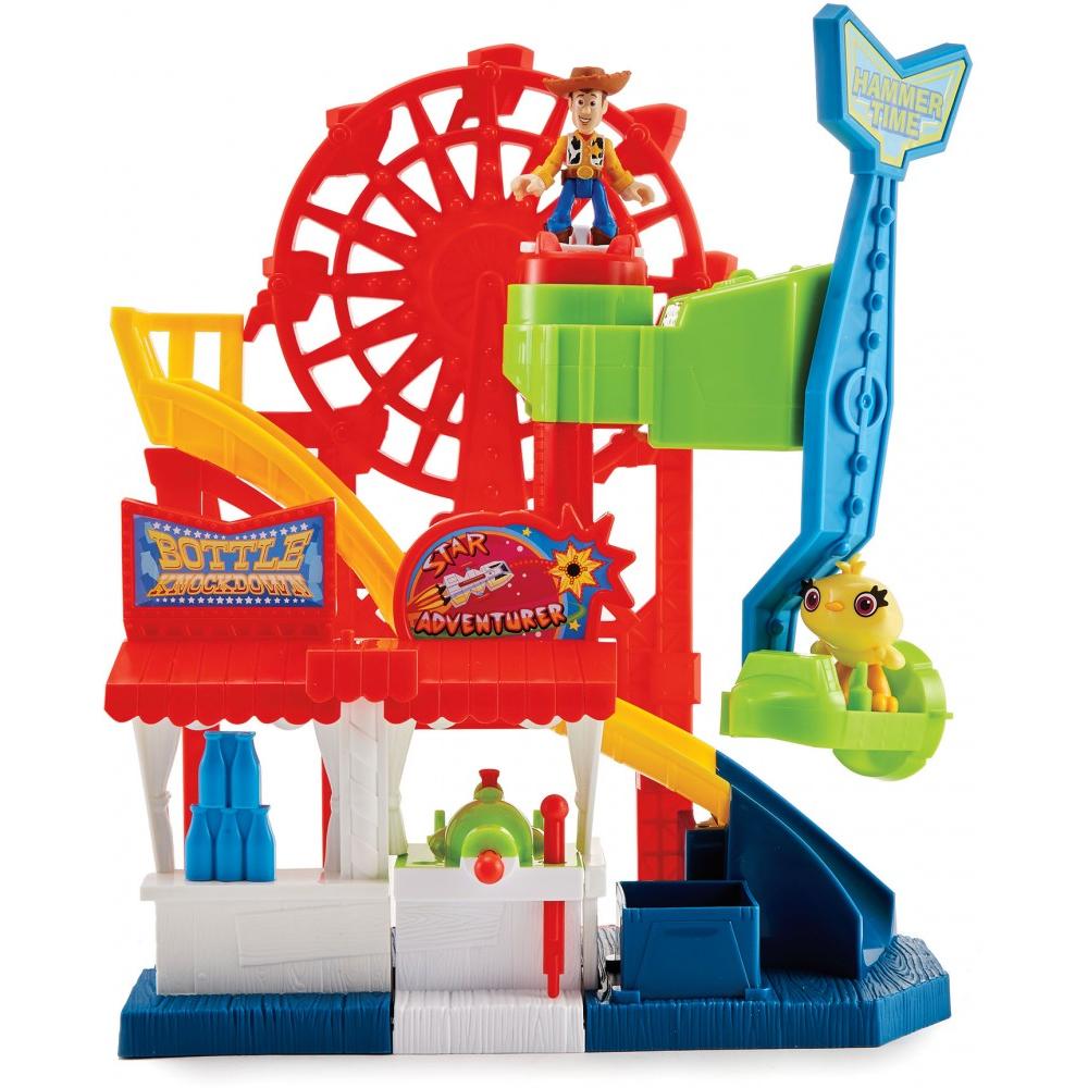Imaginext Disney Pixar Toy Story Carnival Playset with Woody and Ducky