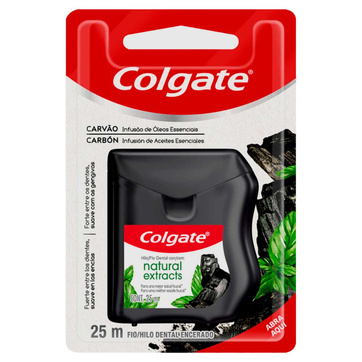 Fio Dental Encerado Colgate Natural Extracts Carvao 25m