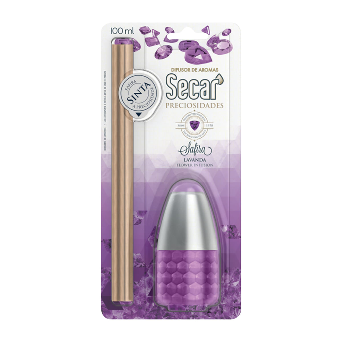 Difusor de Aromas Safira Secar Preciosidades 100ml