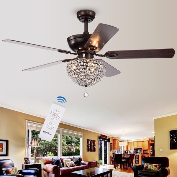 Swarna Antique Bronze Lighted Ceiling Fan (optional Remote) Shopping - The Best Deals on Ceiling Fans | 39420591