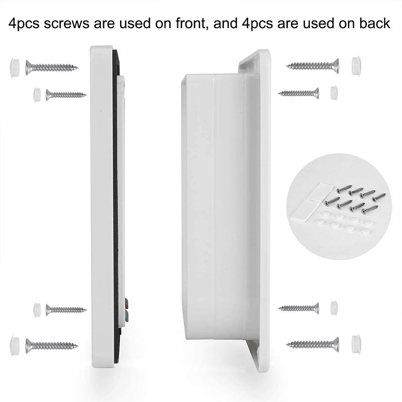 3 Size 4 Way Pet Cat Flap Door Cat Puppy Dog Supplies Lock Lockable Safe Flap Door Gate for Dog Cats Kitten