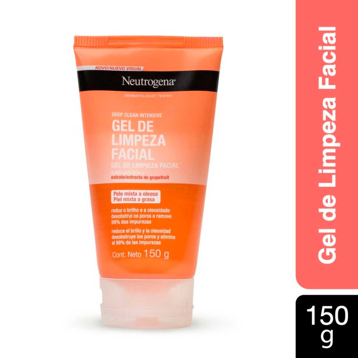 Gel de Limpeza Facial Neutrogena Deep Clean Intensive Grapefruit 150g