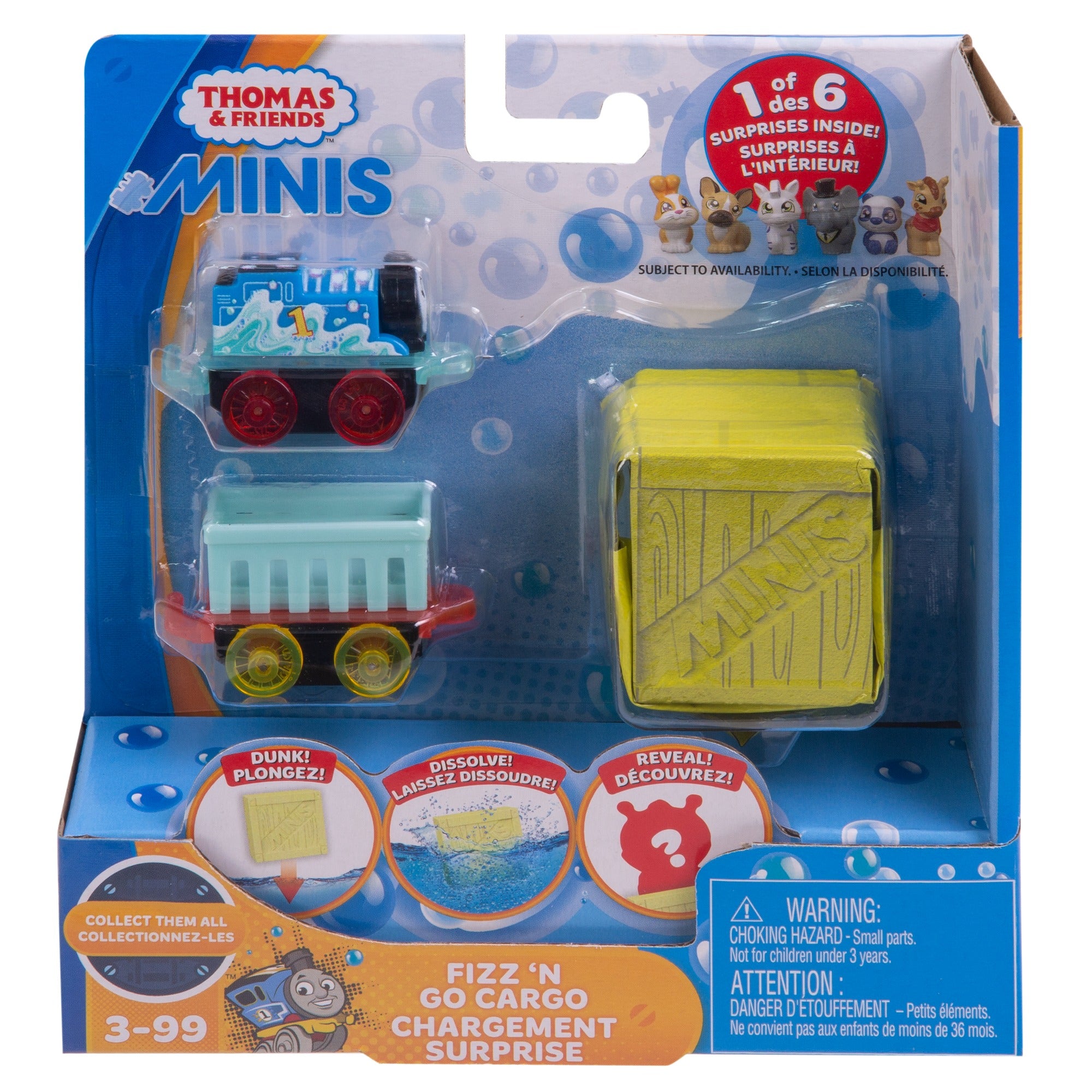 Thomas and Friends MINIS Fizz 'n Go Cargo Thomas and Elephant