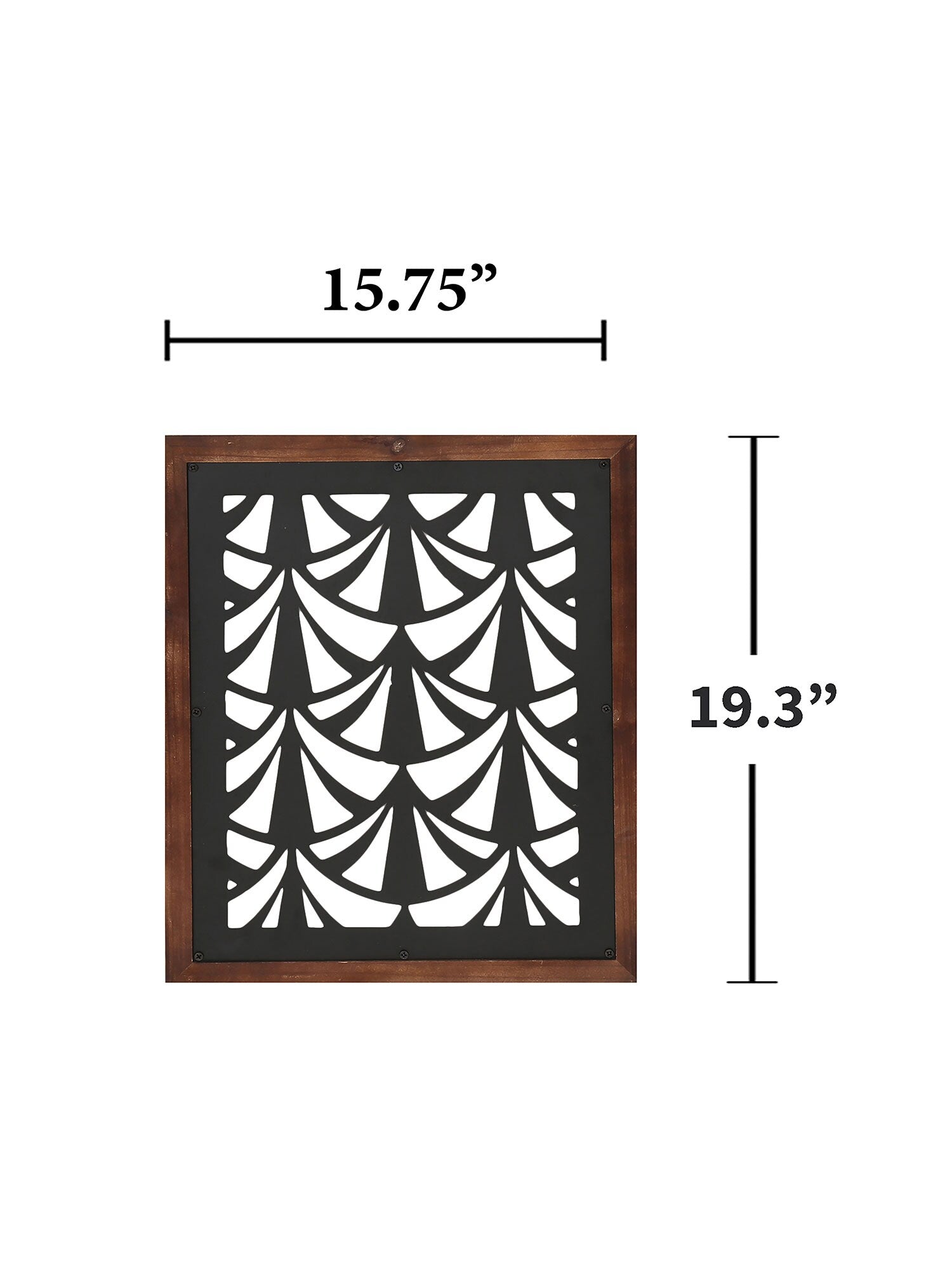Free Standing Pet Gate - Wood with Metal Fans 3-Panel Dog Fence