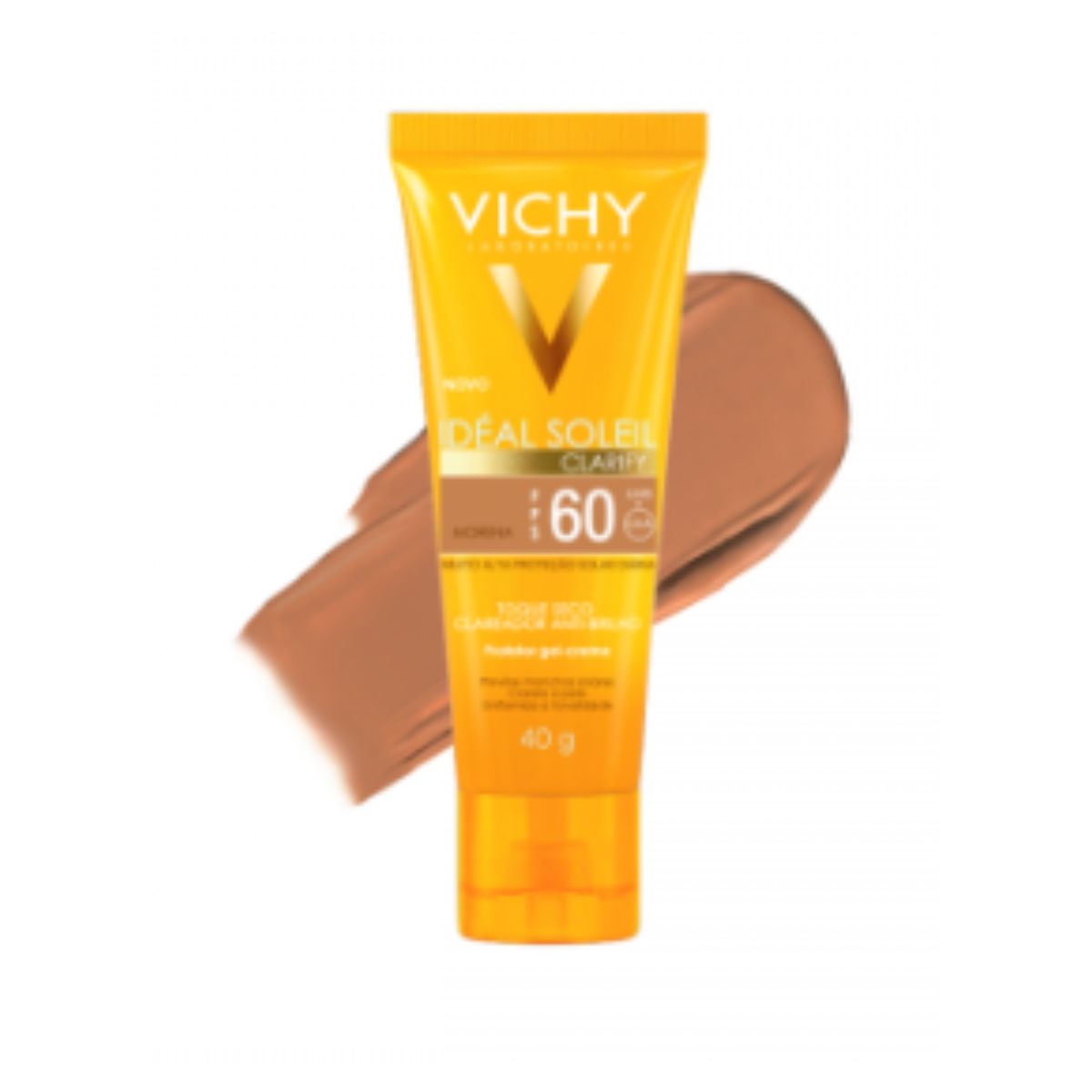 Protetor Solar Facial Vichy Ideal Soleil Clarify Cor Morena FPS 60 com 40 g