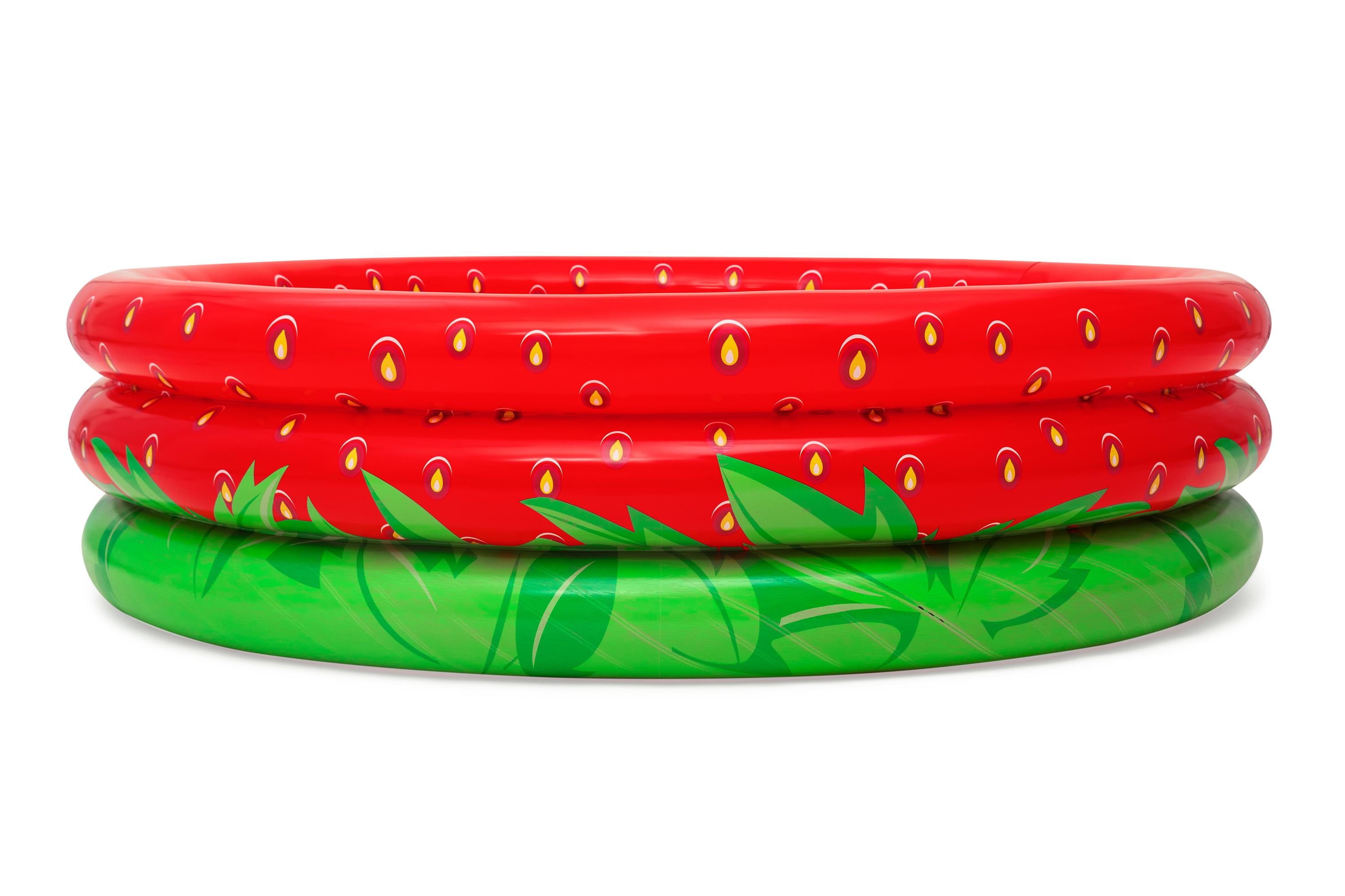 H2OGO! Sweet Strawberry Round Above-Ground Inflatable Play Pool