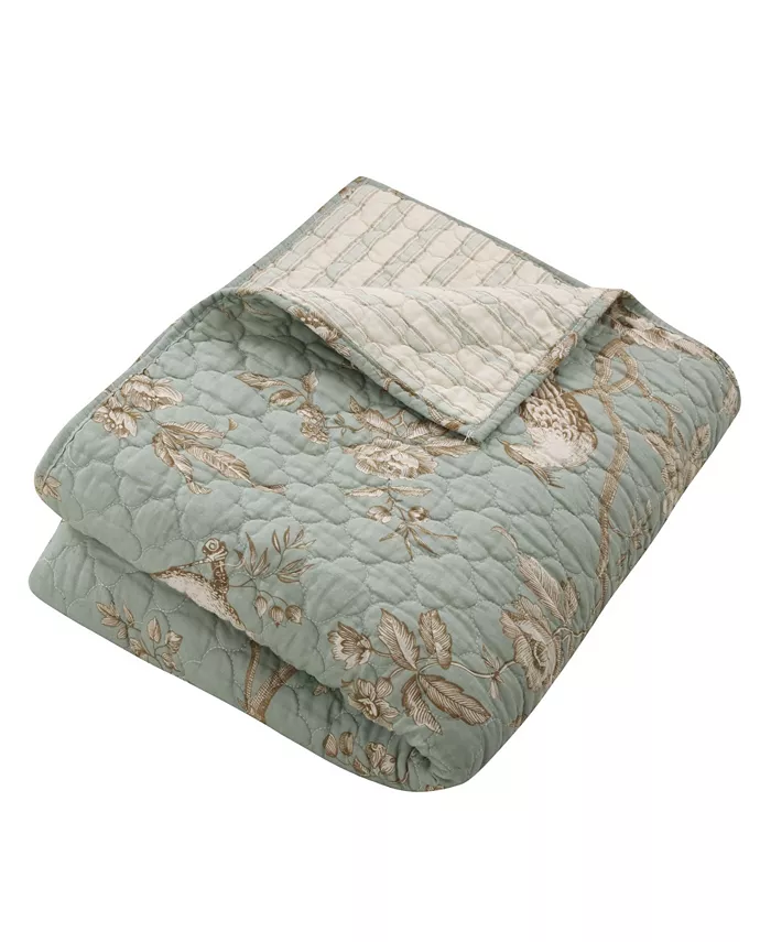 Levtex Lyon Toile Reversible Quilted Throw， 50