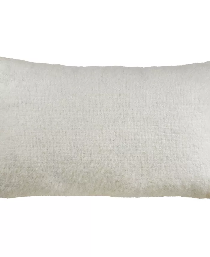 Saro Lifestyle Faux Mohair Decorative Pillow， 14
