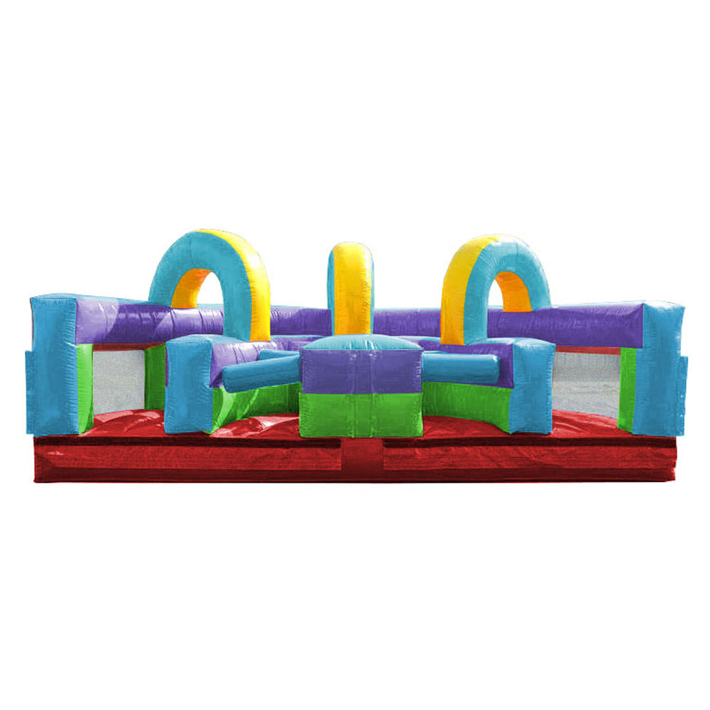 TentandTable 30' Commercial Inflatable Obstacle Course， Retro U-turn